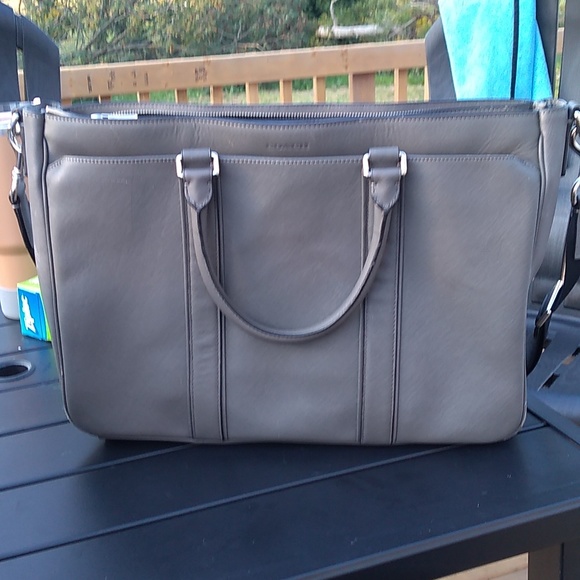 Coach Handbags - Grey Coach Laptop Bag with Long Shoulder Strap, Lots of Compartments